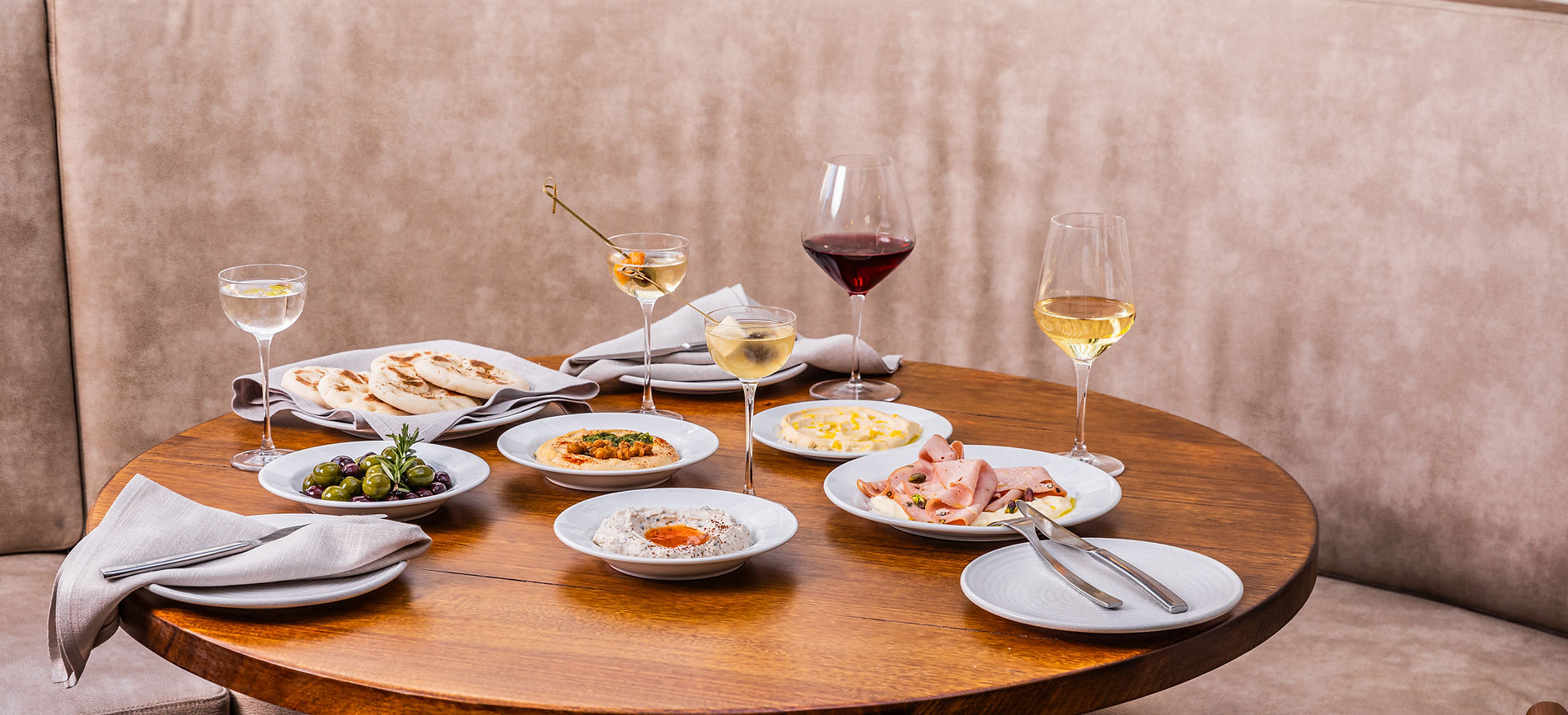 Mediterranean shared plates at OUZO Bar & Dining